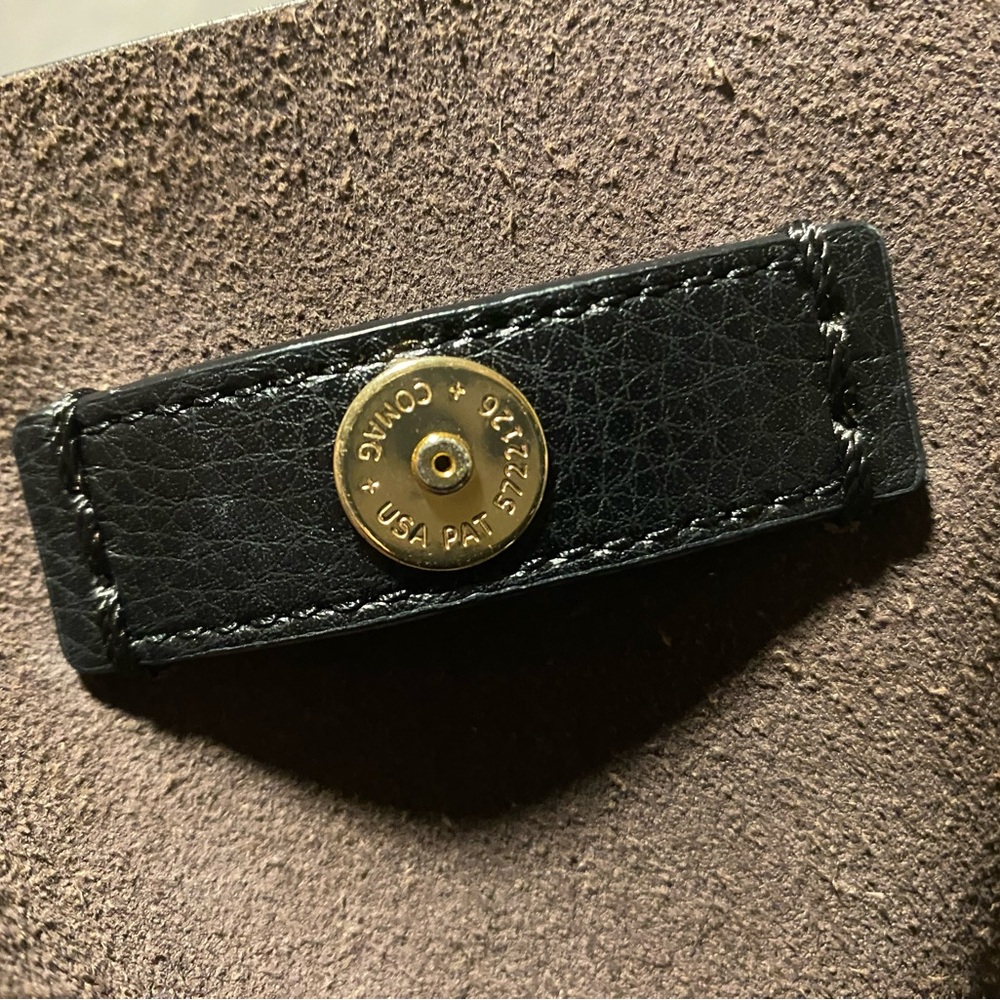 Coach Darby pebbled black leather tote bag - Picture 6 of 16